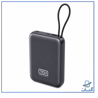 پاوربانک TCH Mini 1020 ظرفیت 10000 میلیآمپر ساعت با کابل Type-C و Lightning