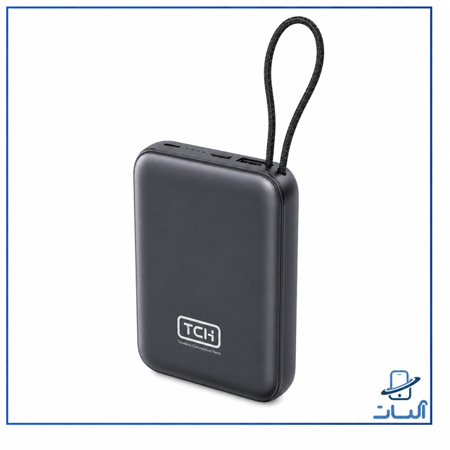 پاوربانک TCH Mini 1020 ظرفیت 10000 میلیآمپر ساعت با کابل Type-C و Lightning