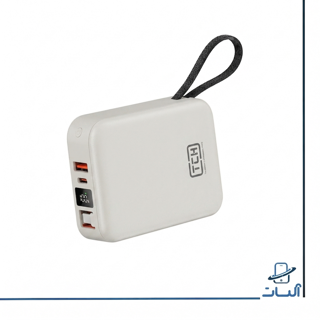 پاوربانک 20000 میلیآمپرساعت TCH مدل Compact 2045 با شارژ سریع 45 وات و کابل Type-C